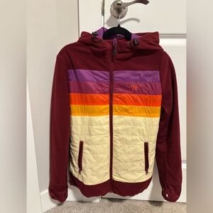 Yo Colorado Colorful Women’s Fleece Jacket with Hood size medium